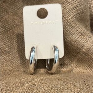 Primark Shiny Silver Hoop Earrings